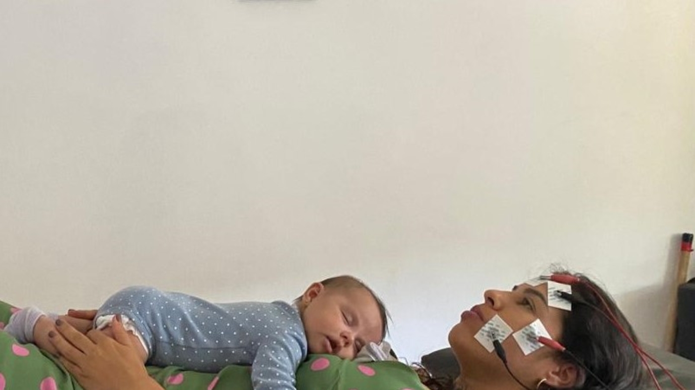 Daniela fez questão de ter a filha por perto durante sua recuperação.  Foto: Acervo Pessoal