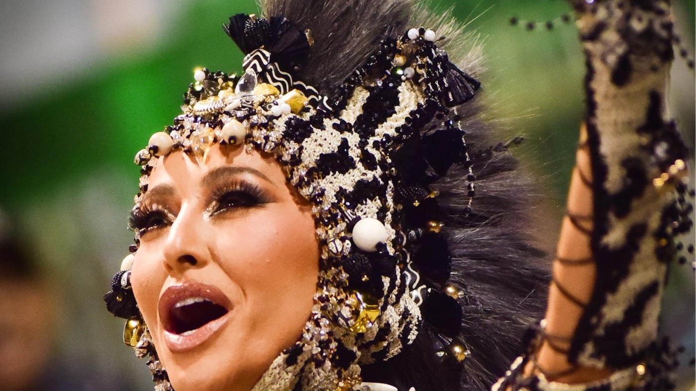 Sabrina Sato no Sambódromo do Anhembi  Foto: AGNEWS