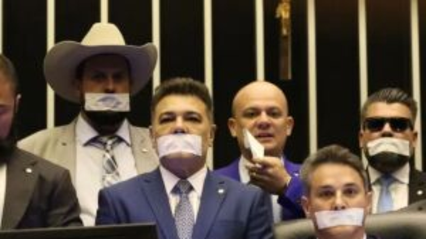 Deputados obstruíram trabalhos no Plenário da Câmara.  Foto: José Cruz/Agência Brasil / Portal de Prefeitura