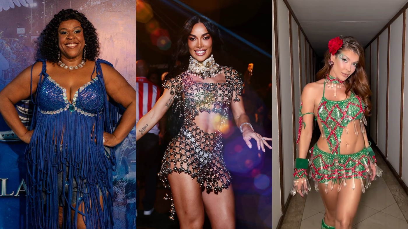 Cacau Protásio, Tati Barbieri e Jaquelline Grohalski são musas do carnaval de 2026  Foto: Reprodução/Instagram e divulgação