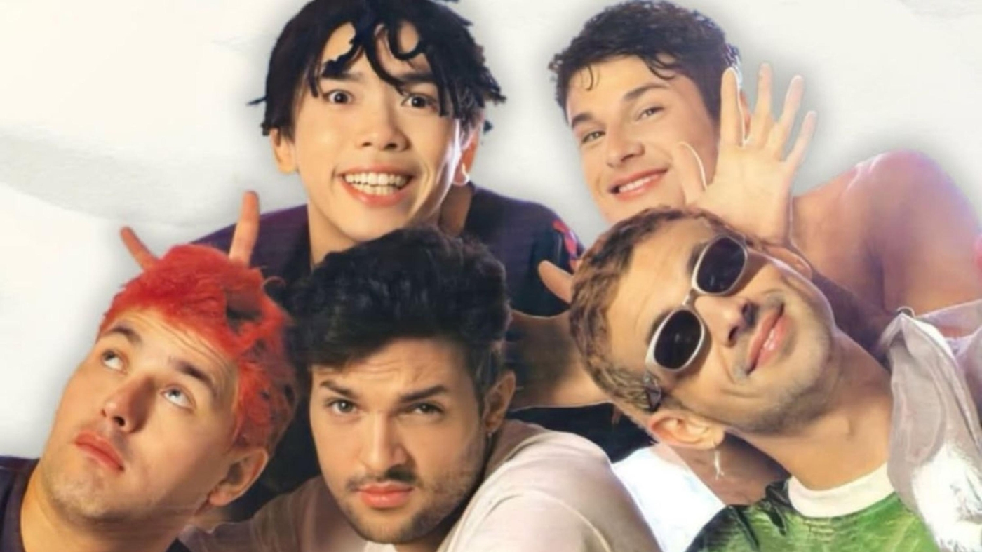 Os Mamonas Assassinas reunidos  Foto: Arquivo/Instituto Manonas