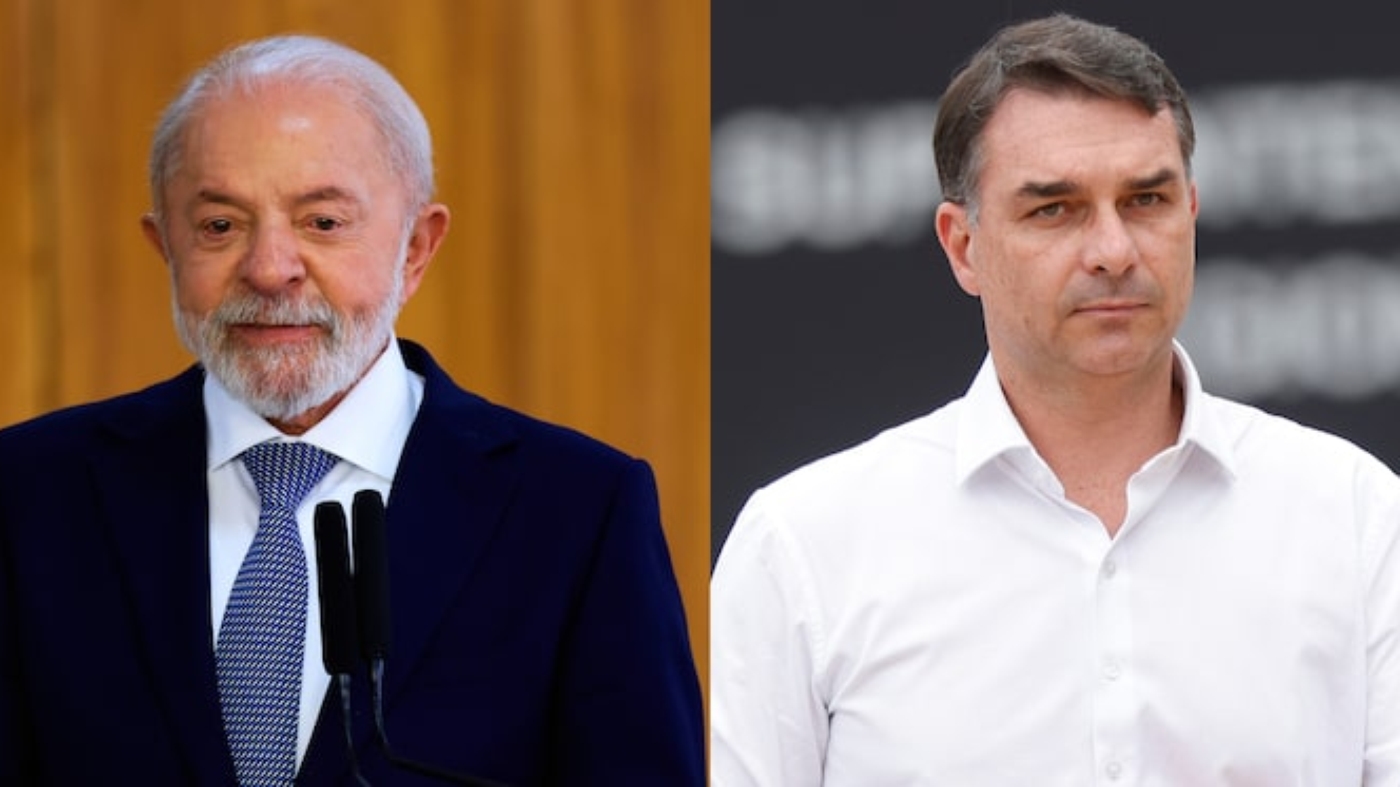 Lula e Flávio Bolsonaro vão disputar a Presidência em outubro  Foto: Wilton Junior/Estadão / Estadão