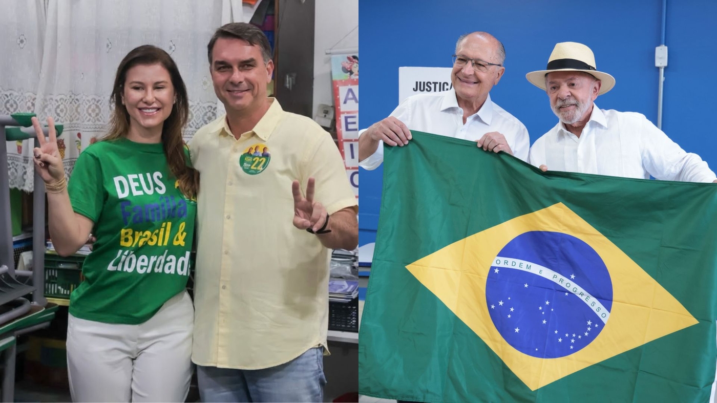 Flávio vota no Rio e Lula em SP  Foto: Divulgação/Flávio/Werther Santana/Estadão Conteúdo