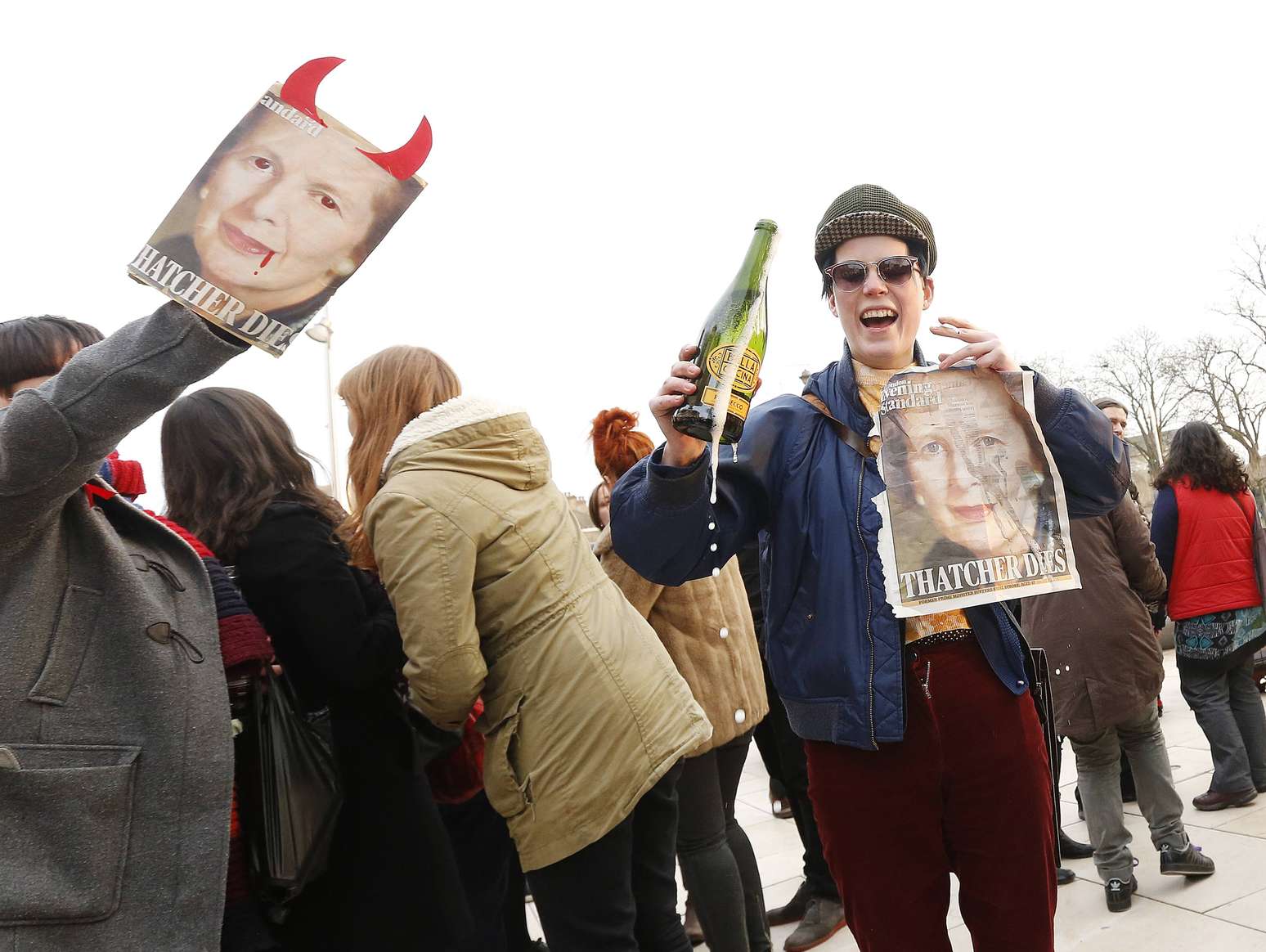 Morte de Margaret Thatcher é motivo de festa para alguns britânicos
