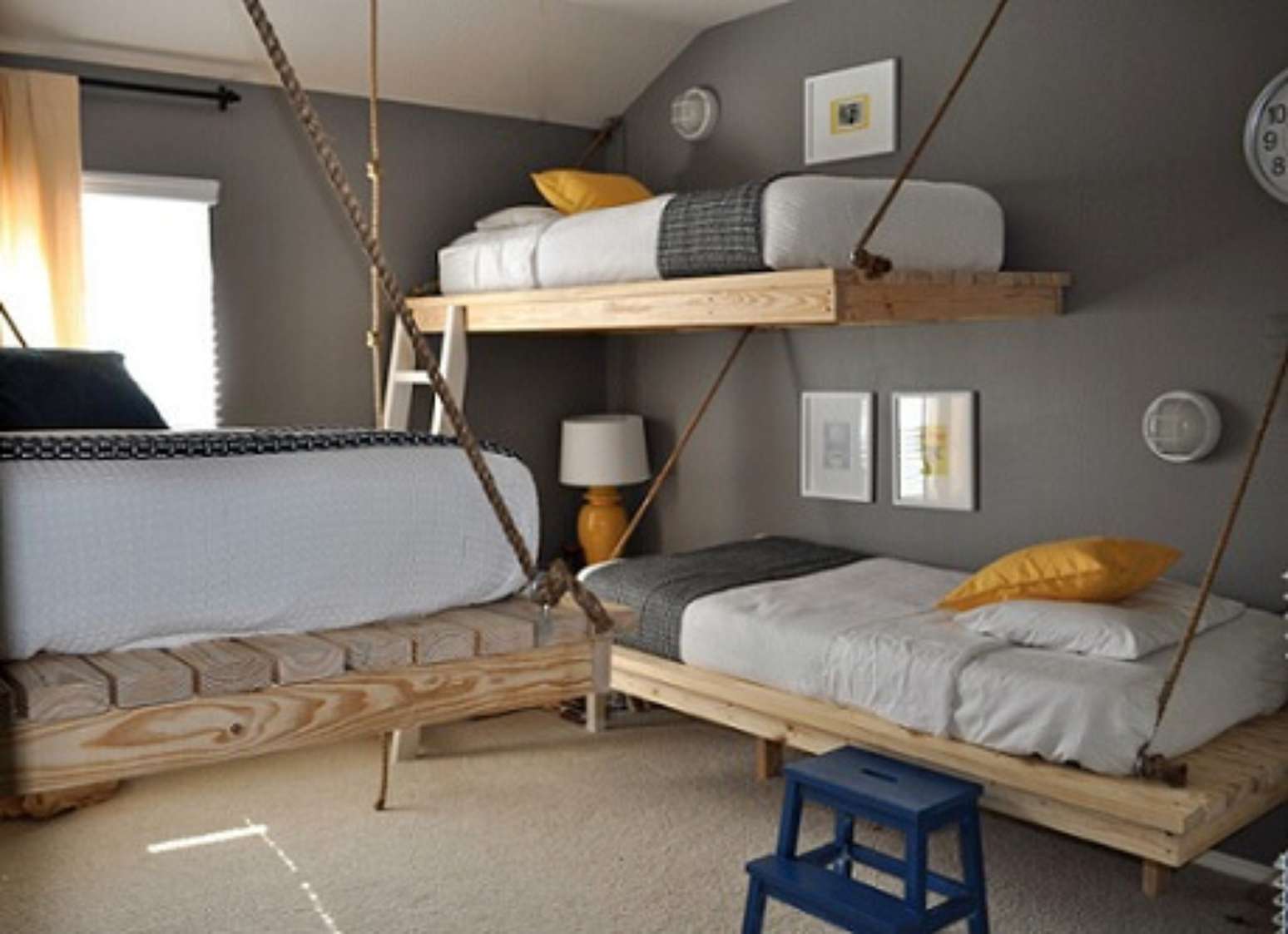 Cama Suspensa: +50 Modelos para um Quarto mais Divertido e Espaçoso