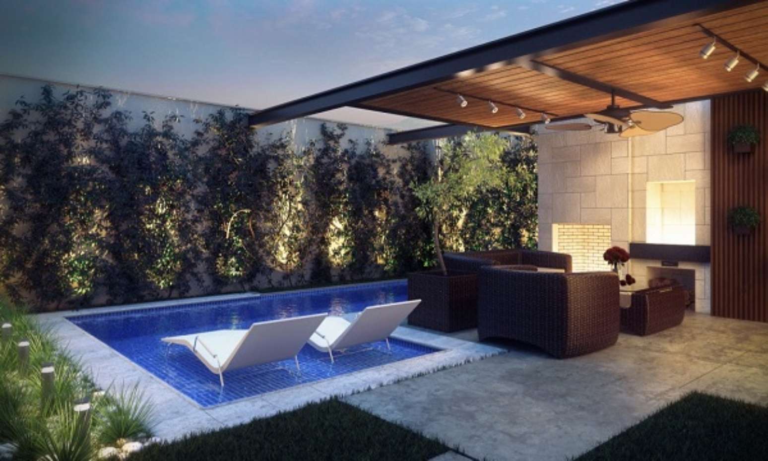 Área de Lazer Pequena: +77 Projetos Criativos Para se Inspirar