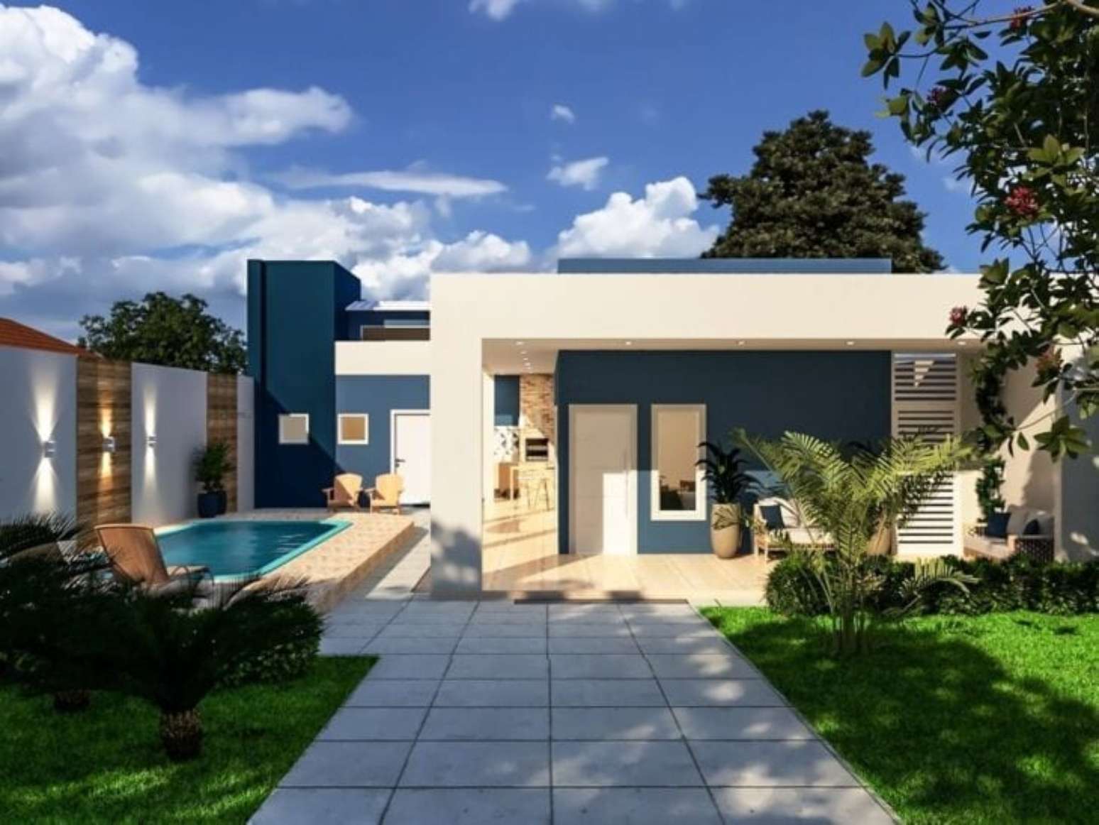Cores para Fachada de Casas: +84 Ideias e Combinações para Sua Casa Moderna
