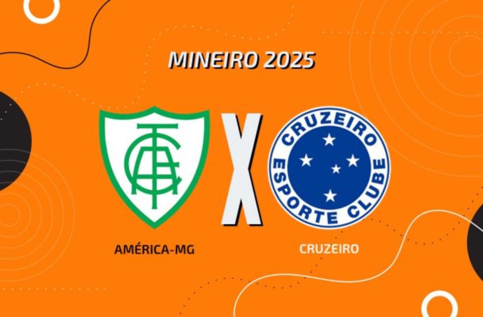 América-MG x Cruzeiro: onde assistir, escalações e arbitragem