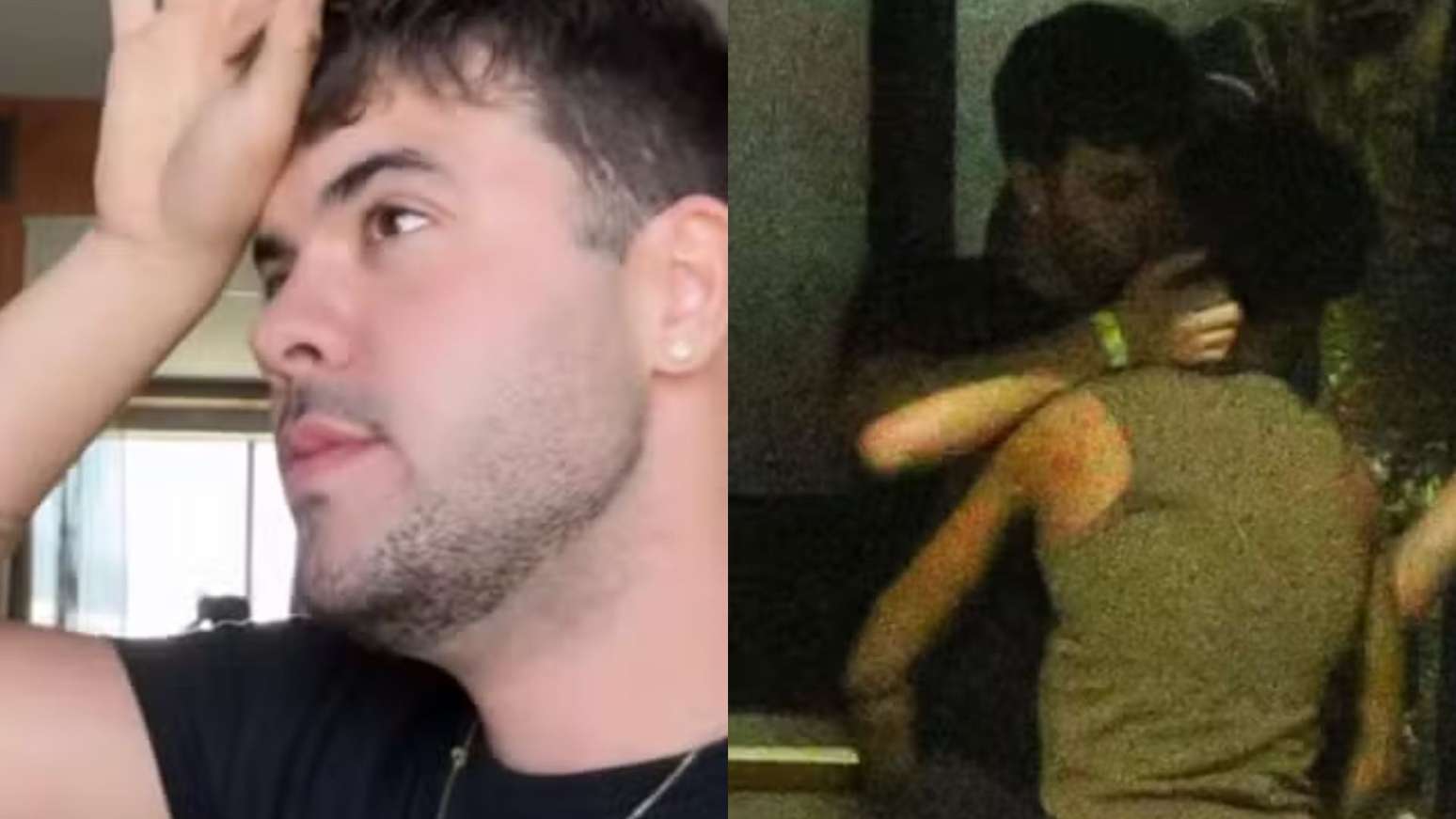 Alvaro é flagrado com Leto (Imagem: Reprodução/Redes sociais / Contigo)
