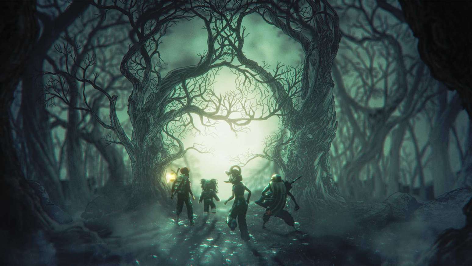 Roblox Halloween Spotlight forest scene from 2025, used to illustrate the atmosphere of past event hubs