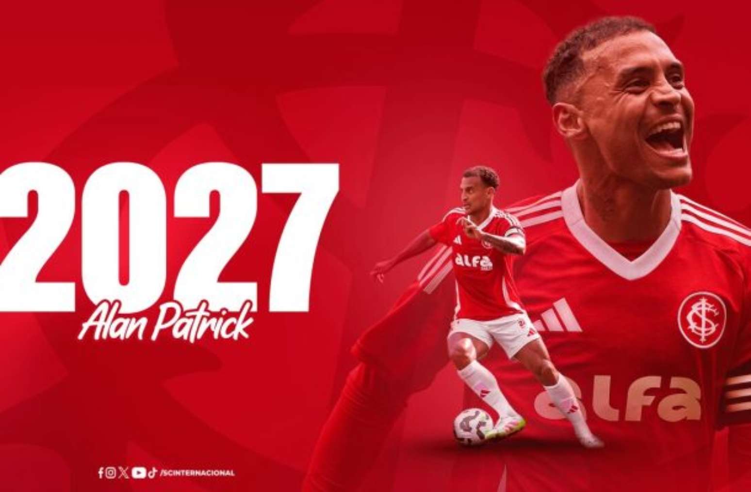 Internacional renova contrato de Alan Patrick até o fim de 2027