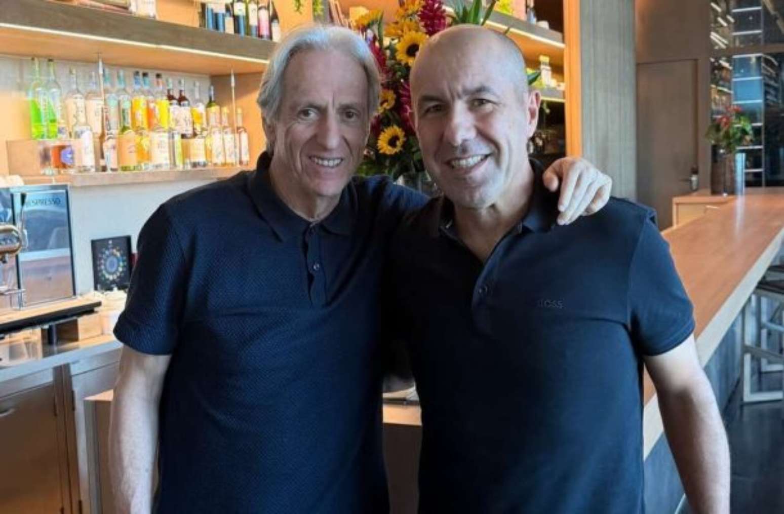 Ídolos: Leonardo Jardim e Jorge Jesus se encontram no Rio de Janeiro