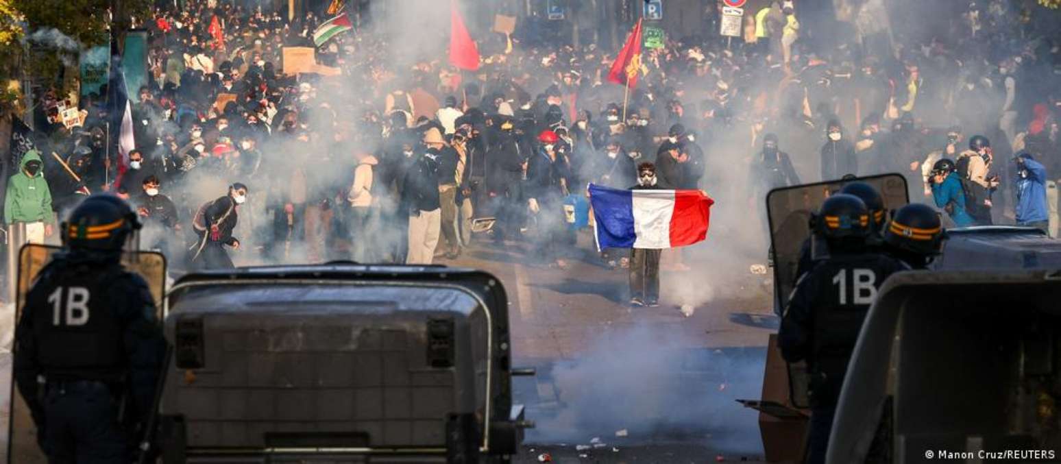 França tem novo dia de atos massivos e confrontos em várias cidades