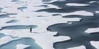 <p>O derretimento recorde do Ártico preocupa os ambientalistas</p>  Foto: Reuters
