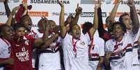 <p>São Paulo vai disputar a Copa Suruga porque foi campeão da Copa Sul-Americana</p>  Foto: Bruno Santos / Terra