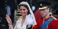 Kate Middleton e o Príncipe William se casaram em abril de 2011  Foto: Getty Images