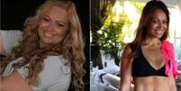Solange Almeida antes e depois de perder 55 kg  Foto: Twitter / Reprodu&ccedil;&atilde;o