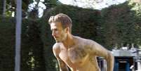 Beckham gravou cenas correndo pelas ruas de Beverly Hills  Foto: Divulgação