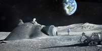 Base lunar poderia ser constru&iacute;da com impressoras 3D e uso de material local  Foto: ESA / Divulga&ccedil;&atilde;o