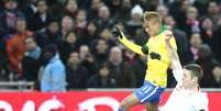 <p>Neymar defendeu Seleção Brasileira nesta quarta-feira, na derrota por 2 a 1 para a Inglaterra no Estádio Wembley, em Londres</p>  Foto: Mowa Press / Divulgação