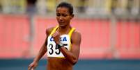 Simone Alves foi flagrada com a presença de eritropoetina recombinante (EPO) em seu organismo durante o Troféu Brasil de Atletismo de 2011  Foto: Sergio Barzaghi / Gazeta Press