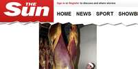 <p>O jornal <em>The Sun</em> divulgou uma foto de um abatedouro de carne de cavalo na França</p>  Foto: Reprodução