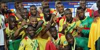 <p>Mali festejou bastante a medalha de bronze</p>  Foto: Getty Images 