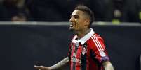 <p>Boateng comemora gol no San Siro contra o Barcelona após abrir o placar</p>  Foto: Reuters