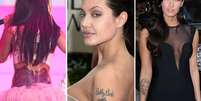 <p>Seja por mudança de crença ou de parceiro, muitos famosos decidem apagar as marcas do passado deixadas por uma tatuagem</p>  Foto: Getty Images 
