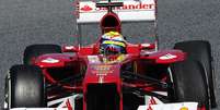 <p>Buscando tempo rápido em Jerez, Massa ficou em terceiro</p>  Foto: AP