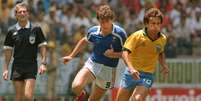 <p>Na Copa de 86, Zico foi apontado por muitos como vil&atilde;o ap&oacute;s elimina&ccedil;&atilde;o diante da Fran&ccedil;a, nas quartas de final</p>  Foto: AFP