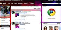 Site de relacionamentos Orkut é popular no Brasil  Foto: Reprodução