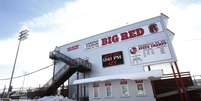 Imagem mostra a entrada do estádio Harding, em Steubenville, a casa do time Big Red  Foto: AP