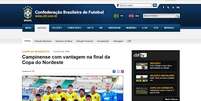Torcedores protestaram contra foto de jogadores com camisa amarela do ABC  Foto: Site oficial da CBF / Reprodução