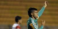 <p>Leandro tem quatro gols em cinco jogos até agora</p>  Foto: Marcelo Pereira / Terra