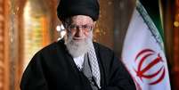 O aitolá Ali Khamenei fez um pronunciamento transmitido pela TV  Foto: AP