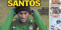 <p>Capa desta quinta do jornal Sport informa que Neymar teria recusado oferta do Santos</p>  Foto: Sport / Reprodução