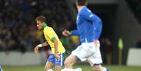 <p>Neymar participou do segundo gol do Brasil</p>  Foto: Mowa Press / Divulgação