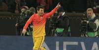 <p>Messi fez gol, mas saiu com lesão na coxa</p>  Foto: Reuters