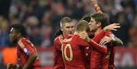 <p>Muller marcou gol depois de cruzamento de Mandzukic, que estava impedido</p>  Foto: AFP