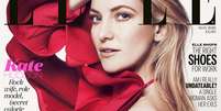 <p>Kate Hudson é capa da revista <em>Elle</em></p>  Foto: Divulgação