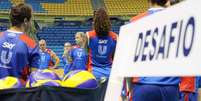 <p>Equipe da Unilever se prepara para nova decisão diante do Sollys/Osasco</p>  Foto: Alexandre Arruda / CBV / Divulgação