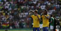 <p>Após o primeiro gol, brasileiros viram diferença técnica e jogaram mais relaxados contra Bolívia</p>  Foto: Reuters