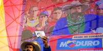 <p>Maduro durante ato de campanha&nbsp;na Venezuela</p>  Foto: Elaine Cristina Felchaka e Cia Ltda - Especial para o Terra