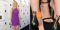 <p>Gwyneth Paltrow esqueceu de tirar as etiquetas e acabou chamando atenção pelo detalhe</p>  Foto: Getty Images 