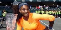 <p>Serena Williams perdeu o primeiro set e aplicou um "pneu" logo em seguida</p>  Foto: AP