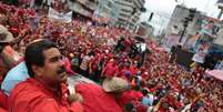 Nicol&aacute;s Maduro, durante ato de campanha na cidade de Matur&iacute;n, no Estado de Monagas  Foto: EFE