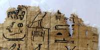 Egito divulgou imagens dos papiros mais antigos já encontrados  Foto: EFE