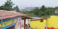 Próximo à Arena Pernambuco, o Restaurante da Copa é exemplo do comércio que existe nos arredores do estádio  Foto: Eduardo Amorim / Brisa Comunicação e Arte - Especial para o Terra