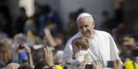 Papa Francisco em audiência na Praça São Pedro, no Vaticano  Foto: AP